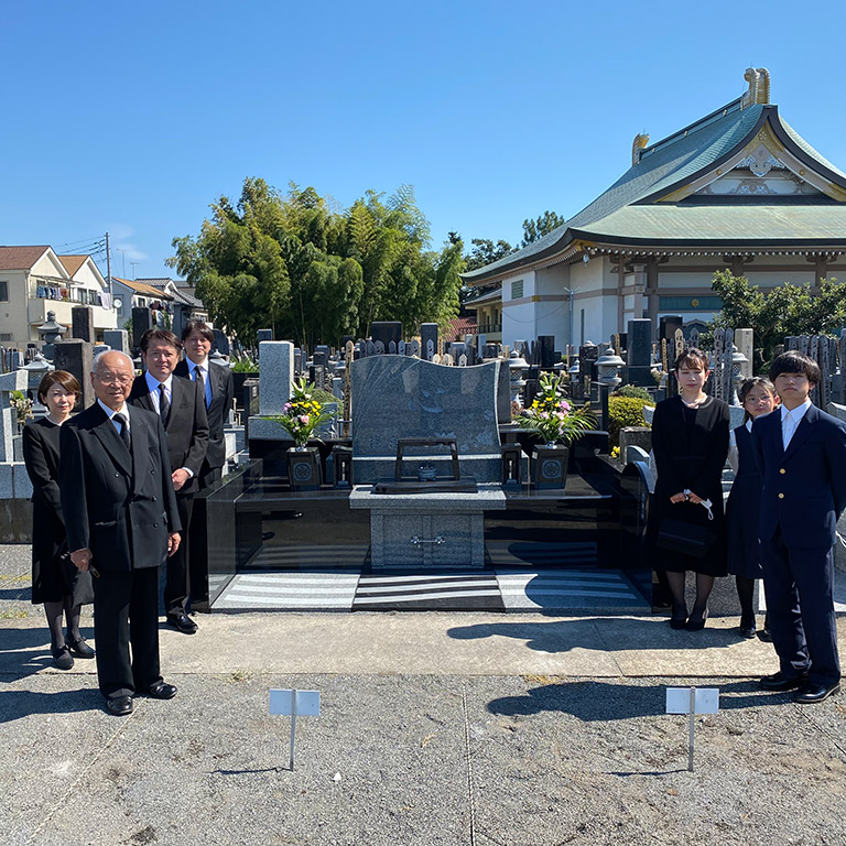 東京都東久留米市 デザイン墓石 一天