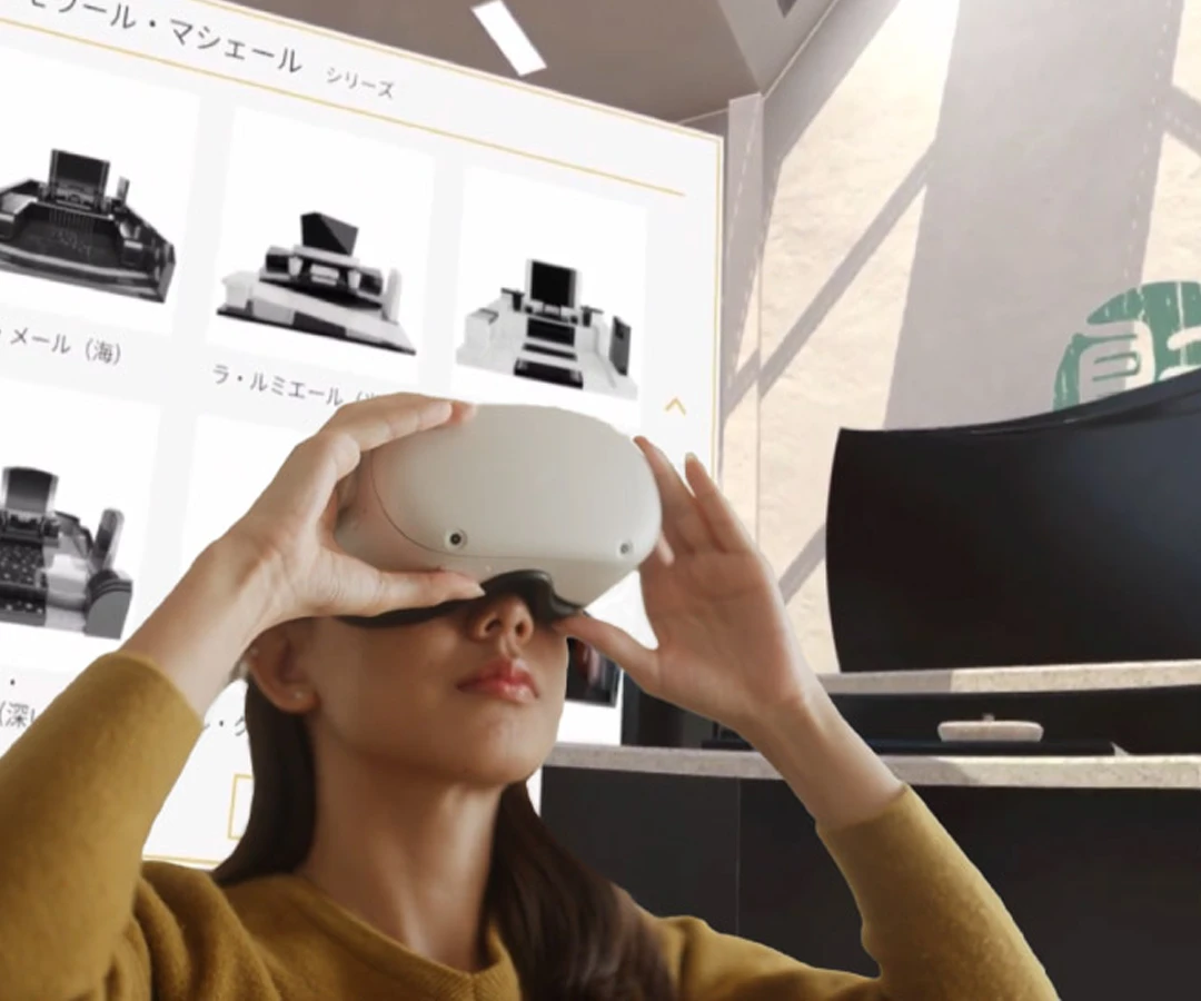 ＶＲ墓石展示場を開発