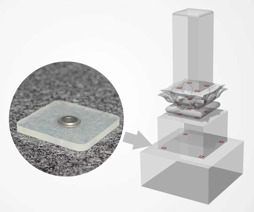 墓石の耐震ゲル